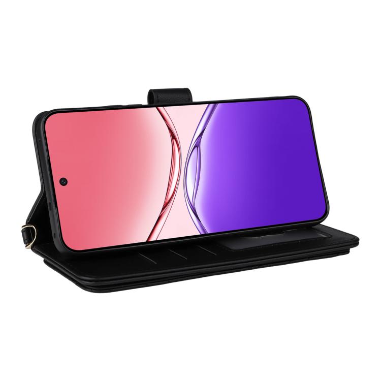 For OPPO F29 5G Global Multifunctional 6-Card Slots Leather Phone Case with Wrist Strap