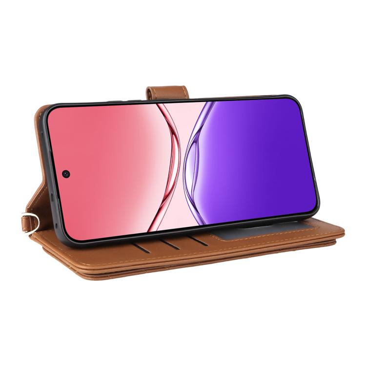 For OPPO F29 5G Global Multifunctional 6-Card Slots Leather Phone Case with Wrist Strap