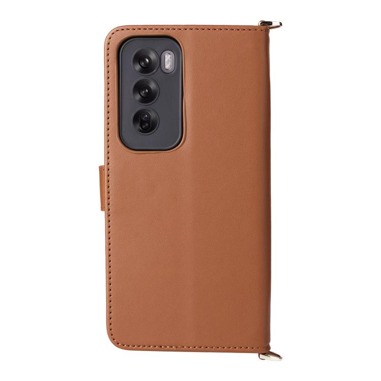For OPPO Reno12 Pro 5G Global Multifunctional 6-Card Slots Leather Phone Case with Wrist Strap