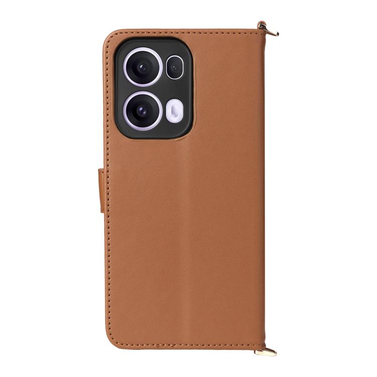 For OPPO Reno13 Pro 5G Global Multifunctional 6-Card Slots Leather Phone Case with Wrist Strap