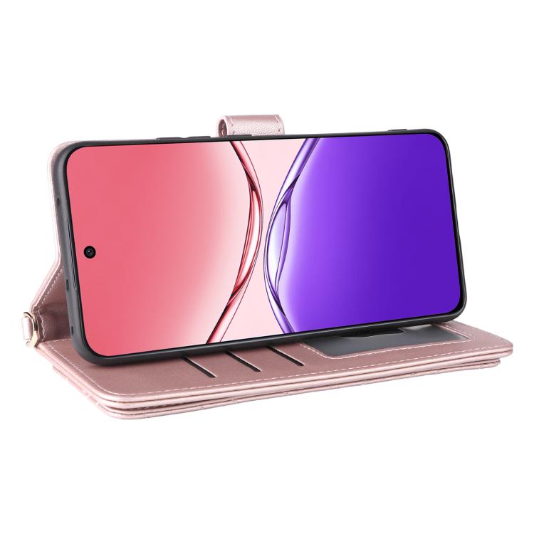 For OPPO F29 Pro 5G Global Multifunctional 6-Card Slots Leather Phone Case with Wrist Strap