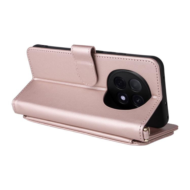 For OPPO F29 Pro 5G Global Multifunctional 6-Card Slots Leather Phone Case with Wrist Strap