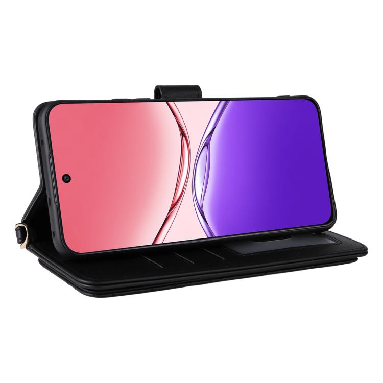 For OPPO F29 Pro 5G Global Multifunctional 6-Card Slots Leather Phone Case with Wrist Strap