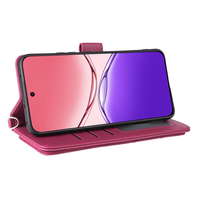 For OPPO F29 Pro 5G Global Multifunctional 6-Card Slots Leather Phone Case with Wrist Strap