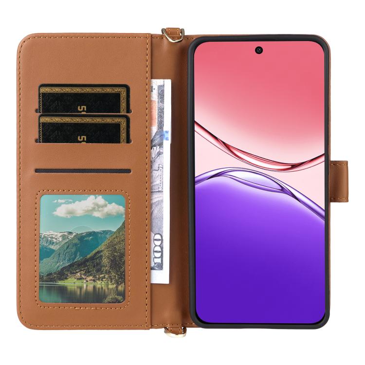 For OPPO F29 Pro 5G Global Multifunctional 6-Card Slots Leather Phone Case with Wrist Strap