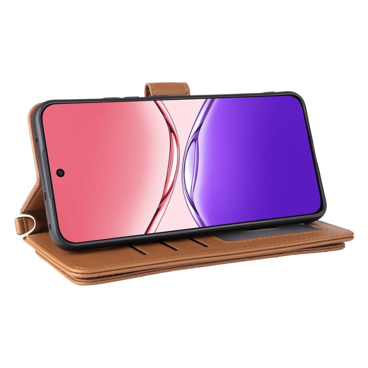 For OPPO F29 Pro 5G Global Multifunctional 6-Card Slots Leather Phone Case with Wrist Strap