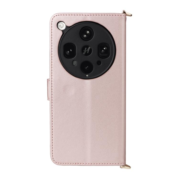 For OPPO Find X8 Ultra Multifunctional 6-Card Slots Leather Phone Case with Wrist Strap