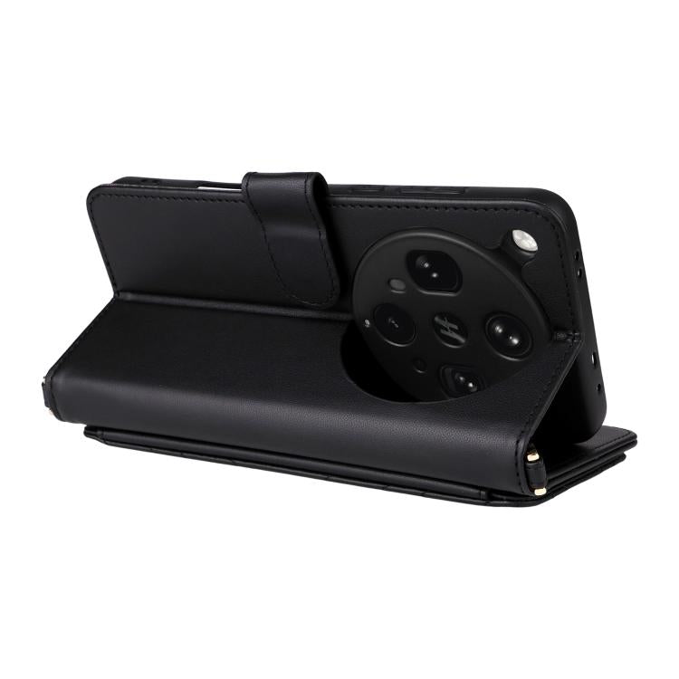 For OPPO Find X8 Ultra Multifunctional 6-Card Slots Leather Phone Case with Wrist Strap