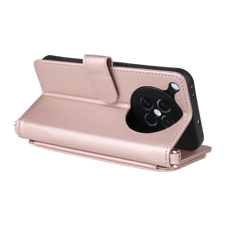 For OPPO Find X8s 5G Multifunctional 6-Card Slots Leather Phone Case with Wrist Strap