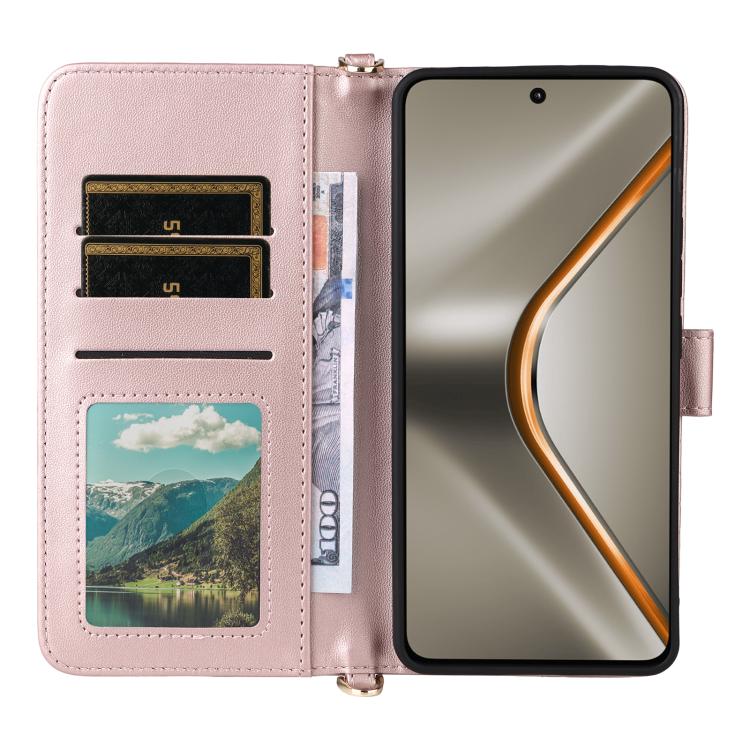 For OPPO K13 5G / K13x 5G Multifunctional 6-Card Slots Leather Phone Case with Wrist Strap