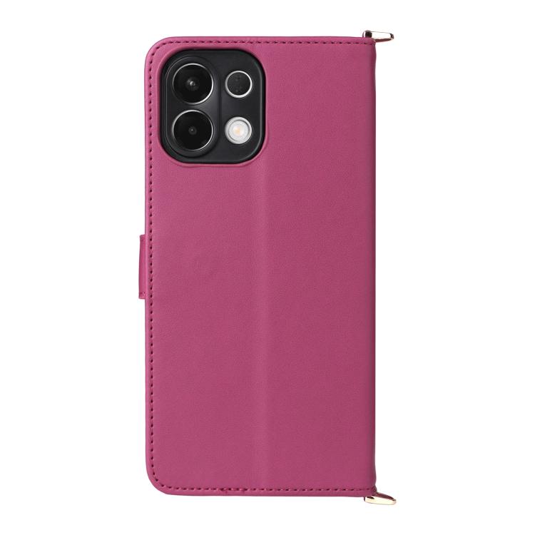 For OPPO K13 5G / K13x 5G Multifunctional 6-Card Slots Leather Phone Case with Wrist Strap
