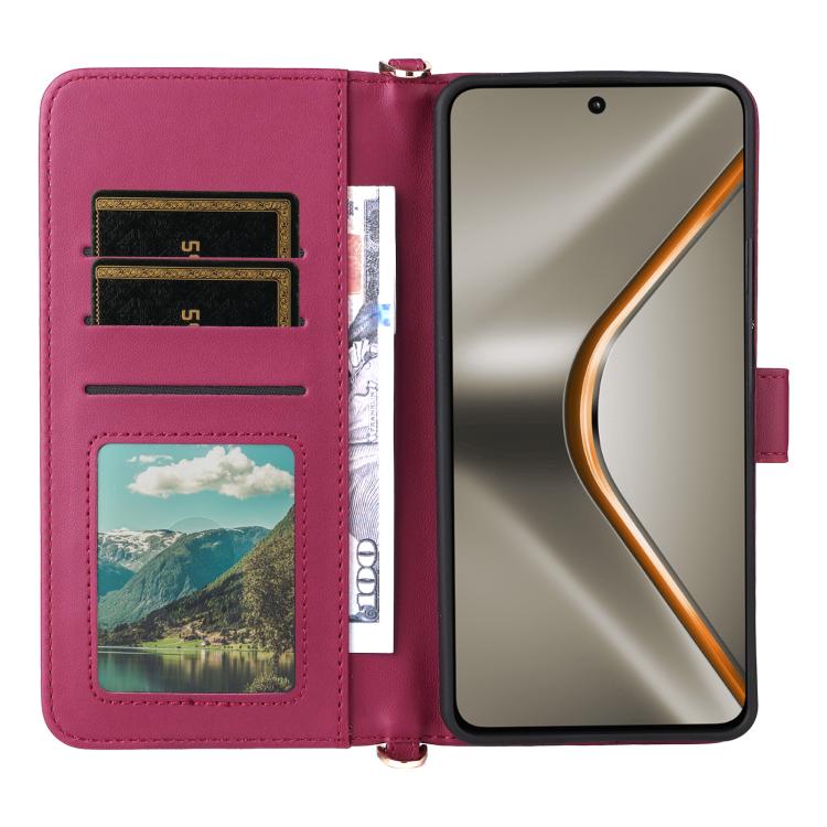 For OPPO K13 5G / K13x 5G Multifunctional 6-Card Slots Leather Phone Case with Wrist Strap