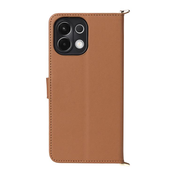 For OPPO K13 5G / K13x 5G Multifunctional 6-Card Slots Leather Phone Case with Wrist Strap