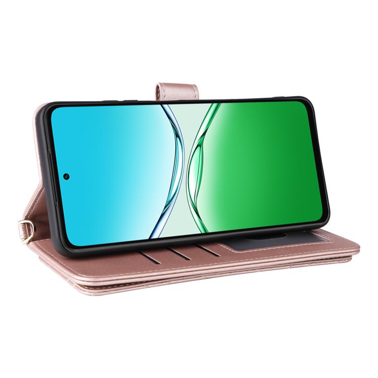 For OPPO A5 5G / 4G Global Multifunctional 6-Card Slots Leather Phone Case with Wrist Strap