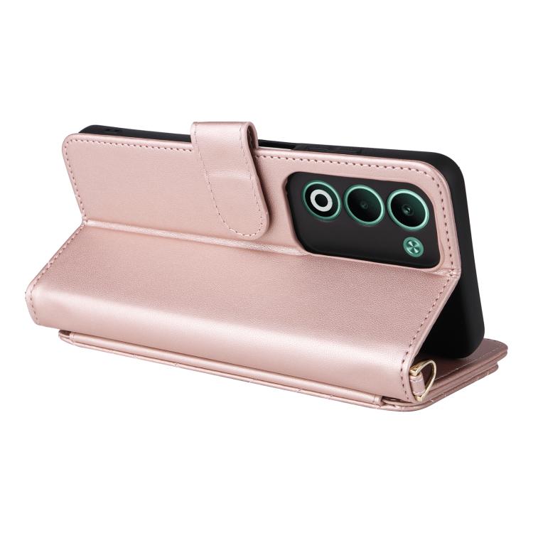 For OPPO A5 5G / 4G Global Multifunctional 6-Card Slots Leather Phone Case with Wrist Strap