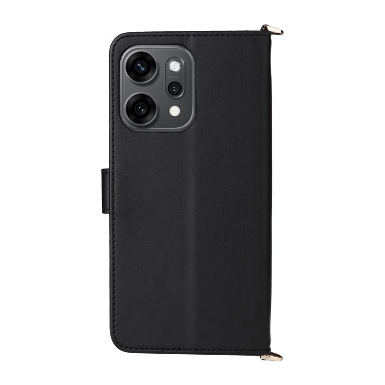 For OPPO Reno14 Pro 5G Global Multifunctional 6-Card Slots Leather Phone Case with Wrist Strap