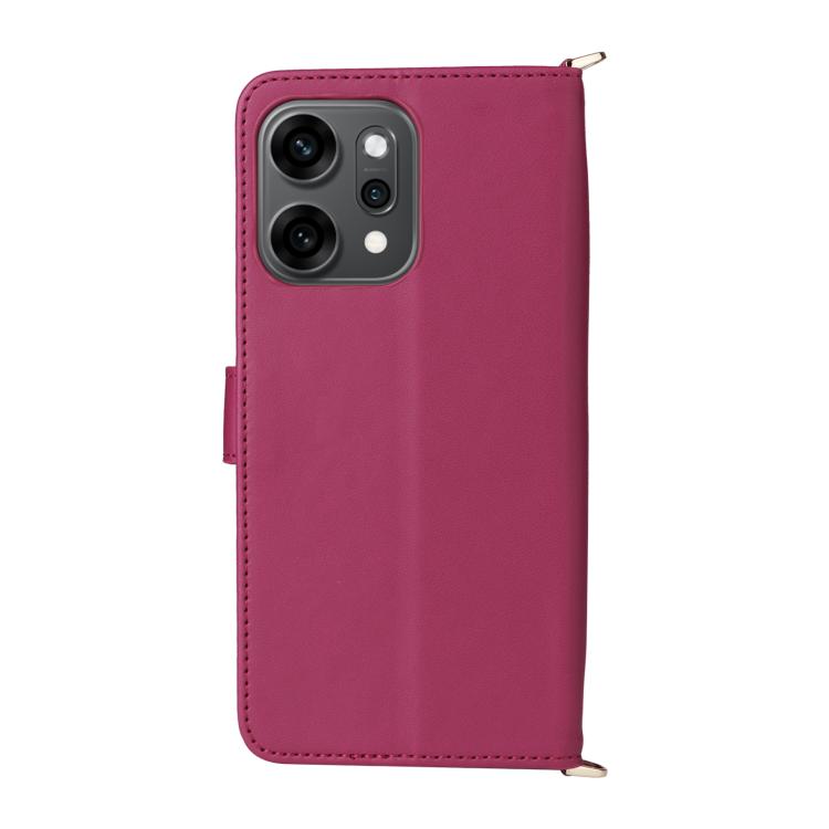 For OPPO Reno14 Pro 5G Global Multifunctional 6-Card Slots Leather Phone Case with Wrist Strap