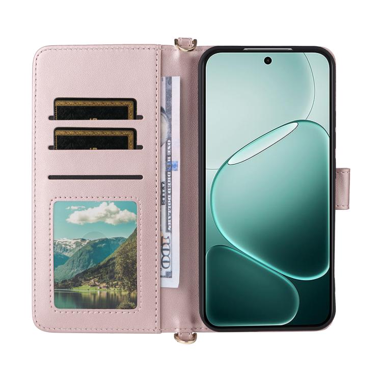 For OPPO A6 Pro 4G / 5G Global / F31 5G Multifunctional 6-Card Slots Leather Phone Case with Wrist Strap