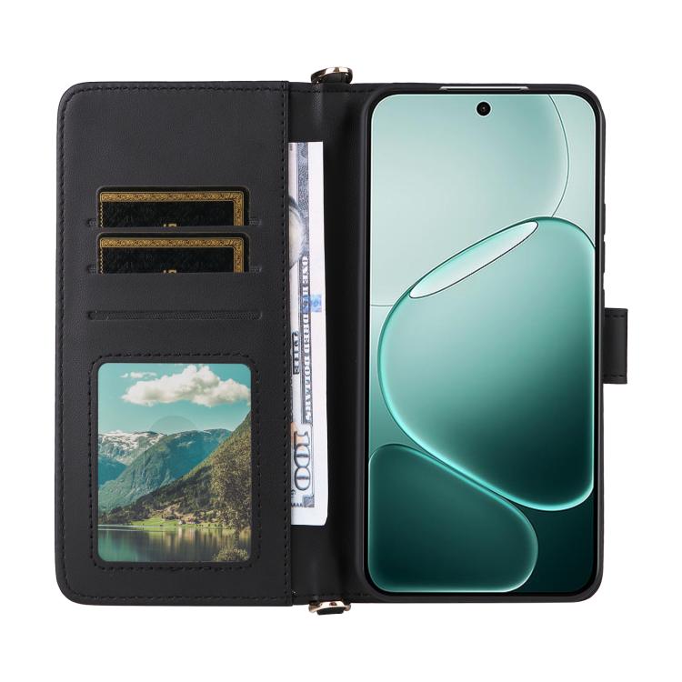 For OPPO A6 Pro 4G / 5G Global / F31 5G Multifunctional 6-Card Slots Leather Phone Case with Wrist Strap
