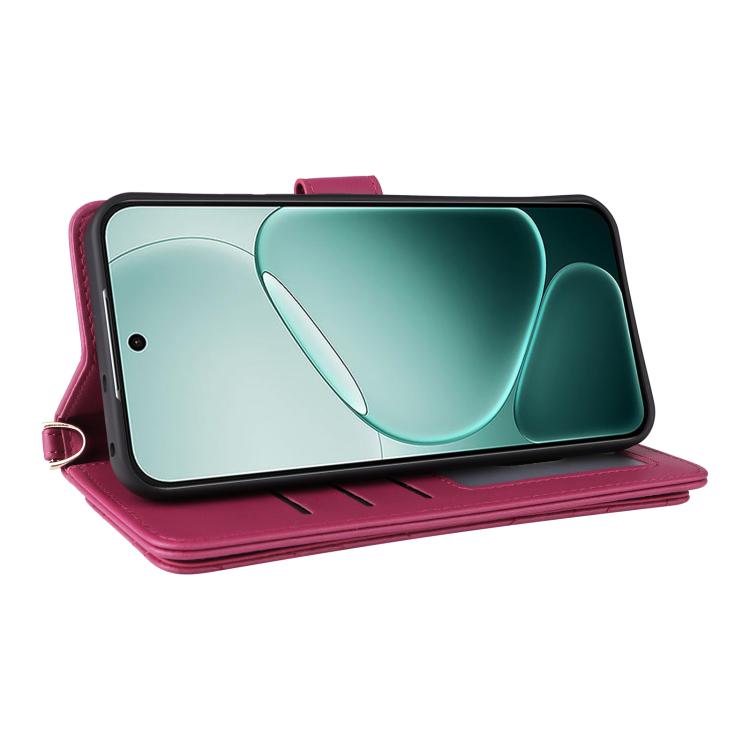 For OPPO A6 Pro 4G / 5G Global / F31 5G Multifunctional 6-Card Slots Leather Phone Case with Wrist Strap