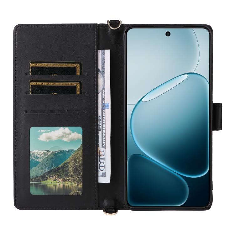 For OPPO A6 Max 5G / F31 Pro+ 5G Multifunctional 6-Card Slots Leather Phone Case with Wrist Strap