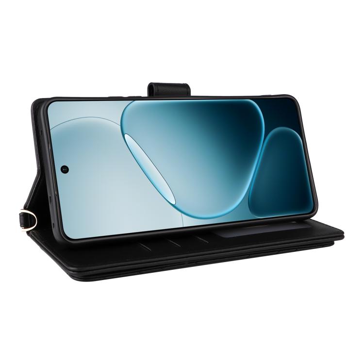 For OPPO A6 Max 5G / F31 Pro+ 5G Multifunctional 6-Card Slots Leather Phone Case with Wrist Strap