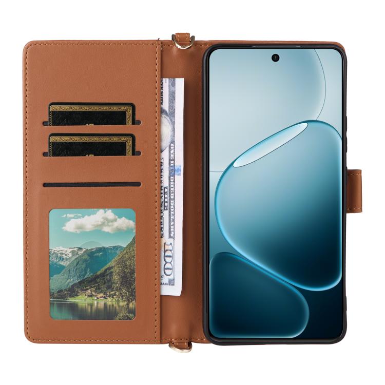 For OPPO A6 Max 5G / F31 Pro+ 5G Multifunctional 6-Card Slots Leather Phone Case with Wrist Strap