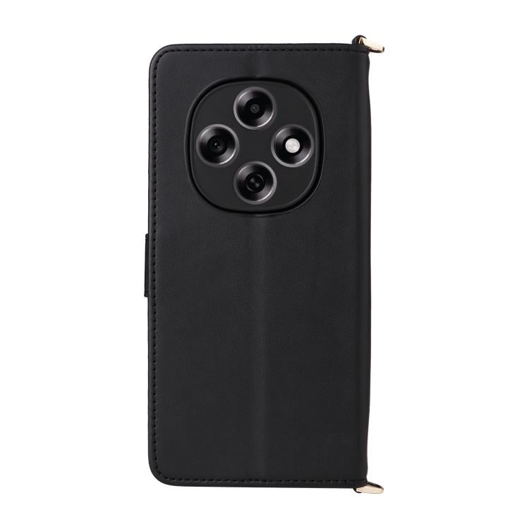 For OPPO F31 Pro 5G Multifunctional 6-Card Slots Leather Phone Case with Wrist Strap