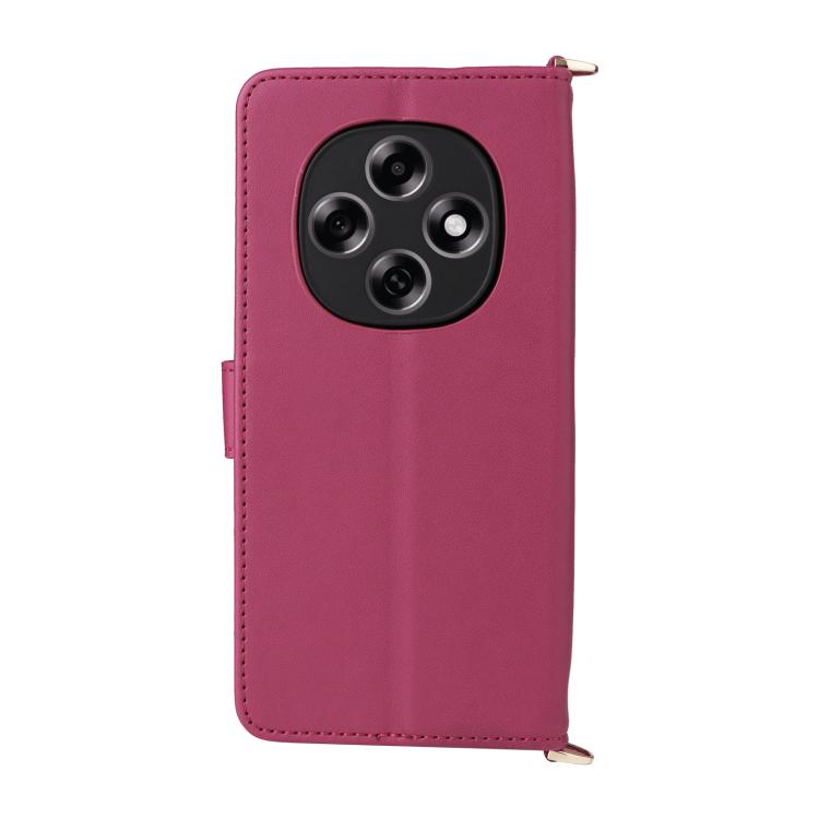 For OPPO F31 Pro 5G Multifunctional 6-Card Slots Leather Phone Case with Wrist Strap