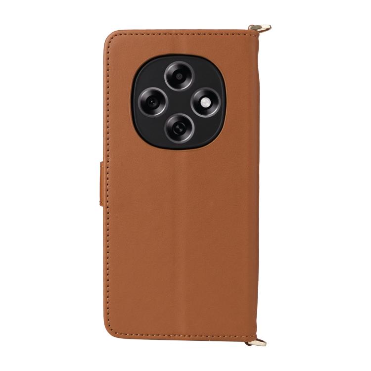 For OPPO F31 Pro 5G Multifunctional 6-Card Slots Leather Phone Case with Wrist Strap