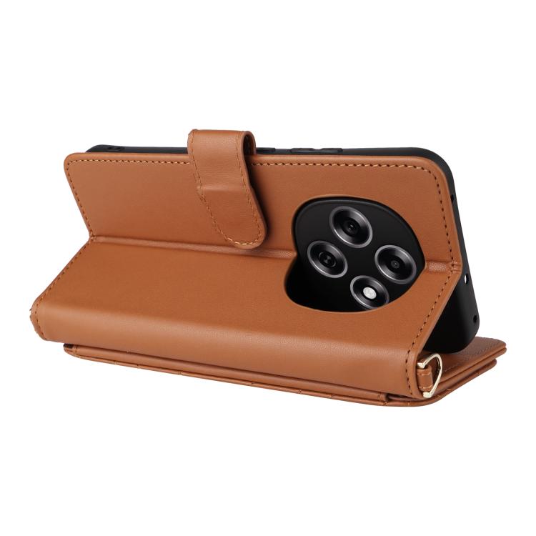For OPPO F31 Pro 5G Multifunctional 6-Card Slots Leather Phone Case with Wrist Strap