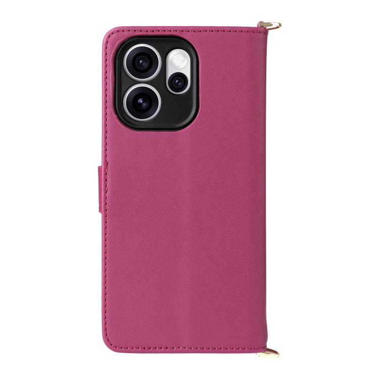 For OPPO Reno15 5G Global Multifunctional 6-Card Slots Leather Phone Case with Wrist Strap