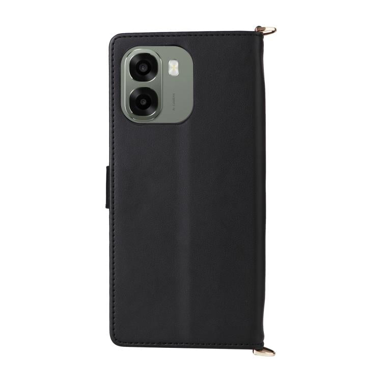 For OPPO A6x 5G / 4G / A6 5G Global Multifunctional 6-Card Slots Leather Phone Case with Wrist Strap