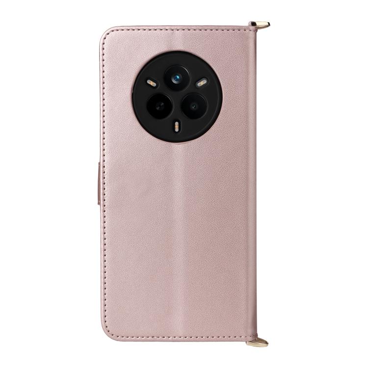For Realme 14 Pro 5G Multifunctional 6-Card Slots Leather Phone Case with Wrist Strap