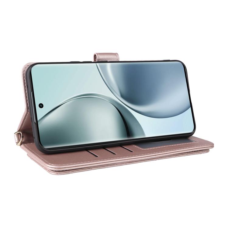 For Realme 14 Pro 5G Multifunctional 6-Card Slots Leather Phone Case with Wrist Strap