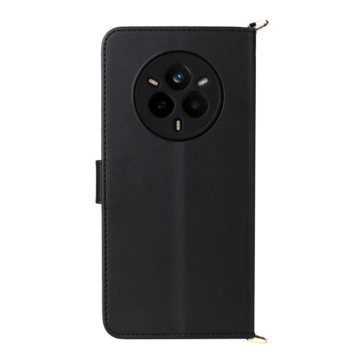 For Realme 14 Pro 5G Multifunctional 6-Card Slots Leather Phone Case with Wrist Strap