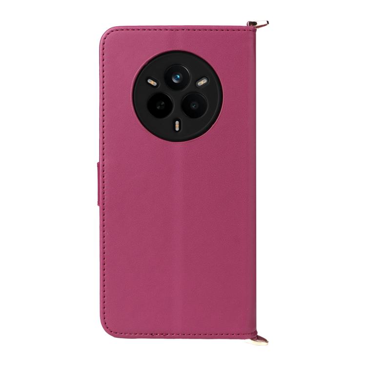For Realme 14 Pro 5G Multifunctional 6-Card Slots Leather Phone Case with Wrist Strap