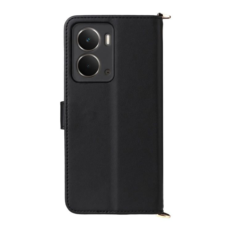 For Realme Neo7x 5G / P3 5G Multifunctional 6-Card Slots Leather Phone Case with Wrist Strap