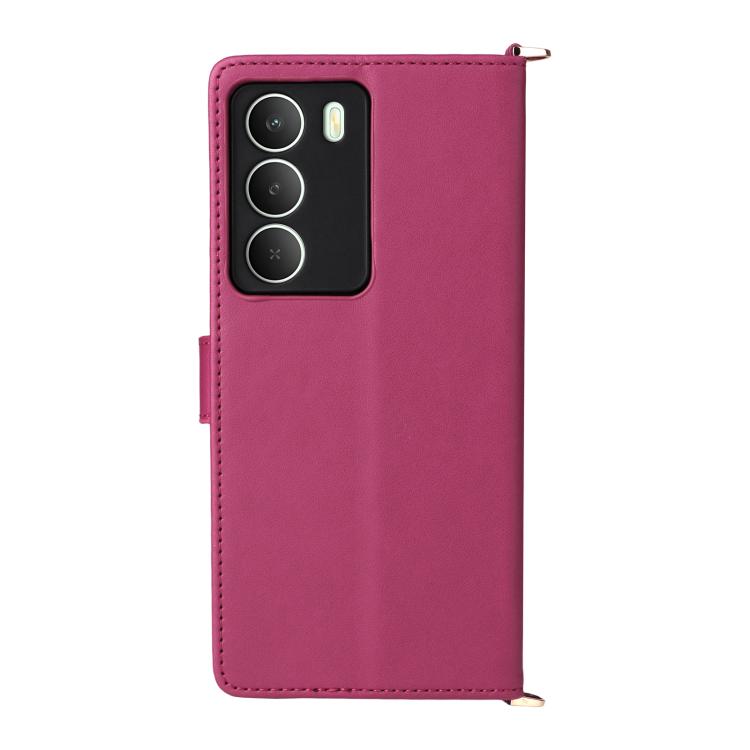 For Realme 14x 5G Malaysia / V70 Multifunctional 6-Card Slots Leather Phone Case with Wrist Strap