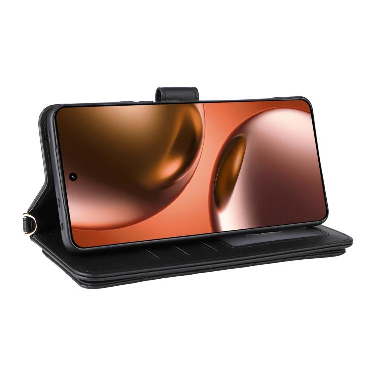 For Realme GT 7 5G Global Multifunctional 6-Card Slots Leather Phone Case with Wrist Strap