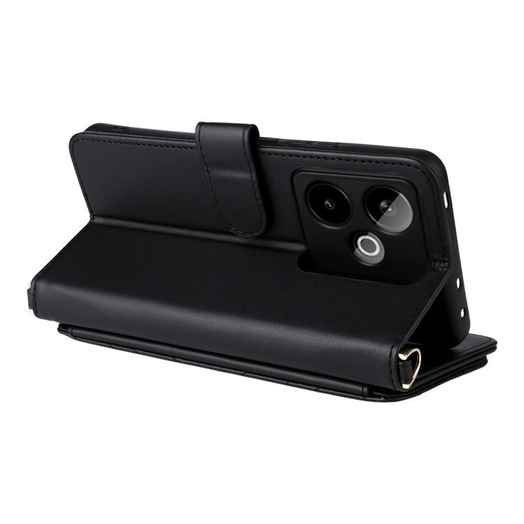 For Realme GT 7 5G Global Multifunctional 6-Card Slots Leather Phone Case with Wrist Strap