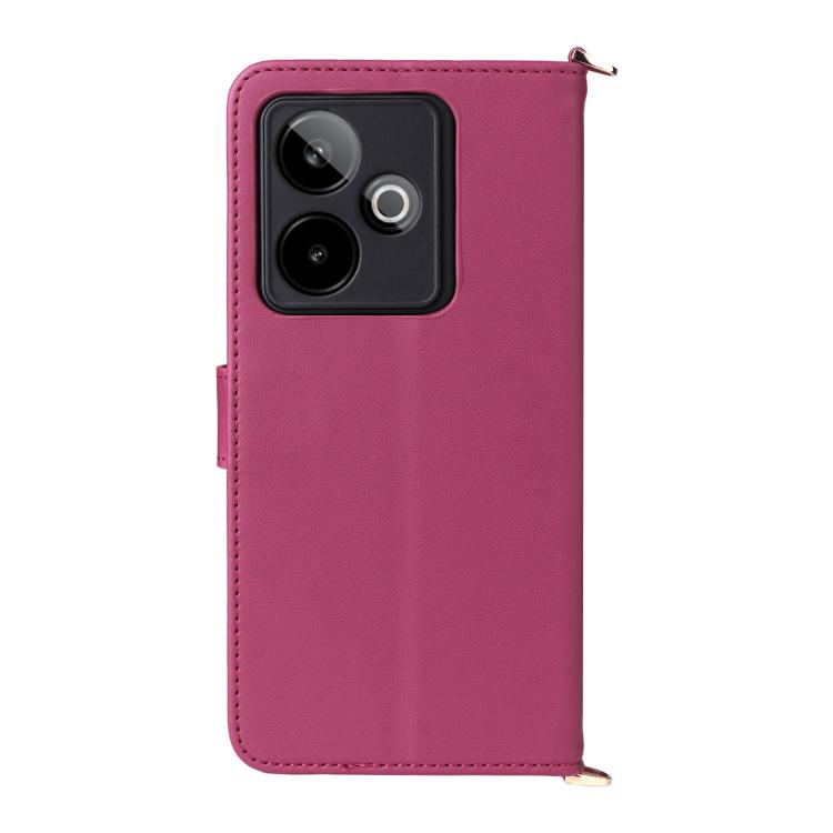 For Realme GT 7 5G Global Multifunctional 6-Card Slots Leather Phone Case with Wrist Strap