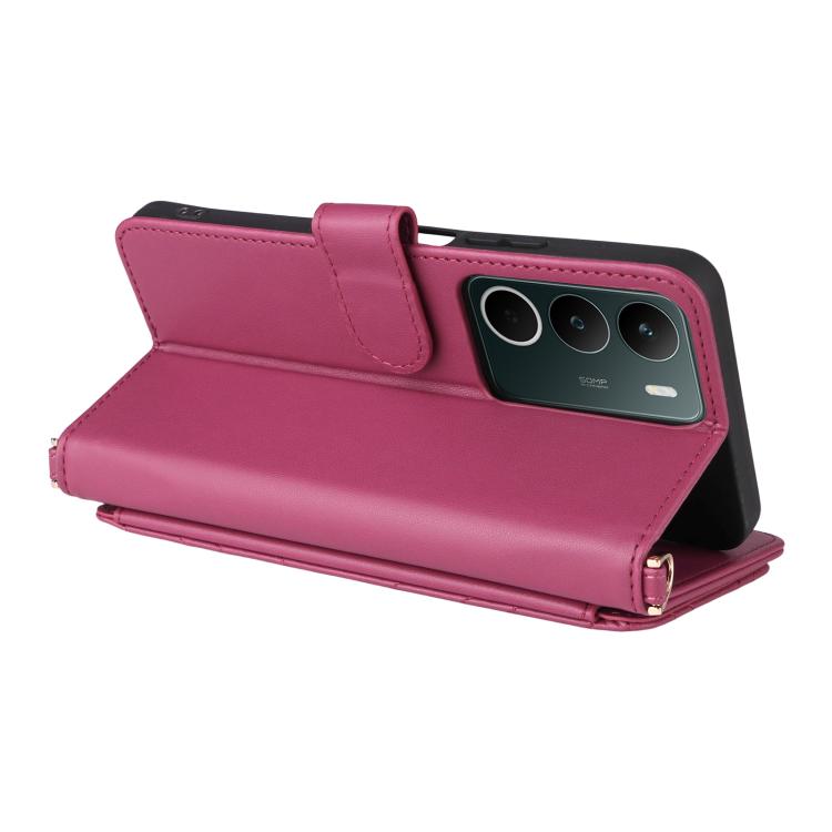 For Realme C71 4G Multifunctional 6-Card Slots Leather Phone Case with Wrist Strap