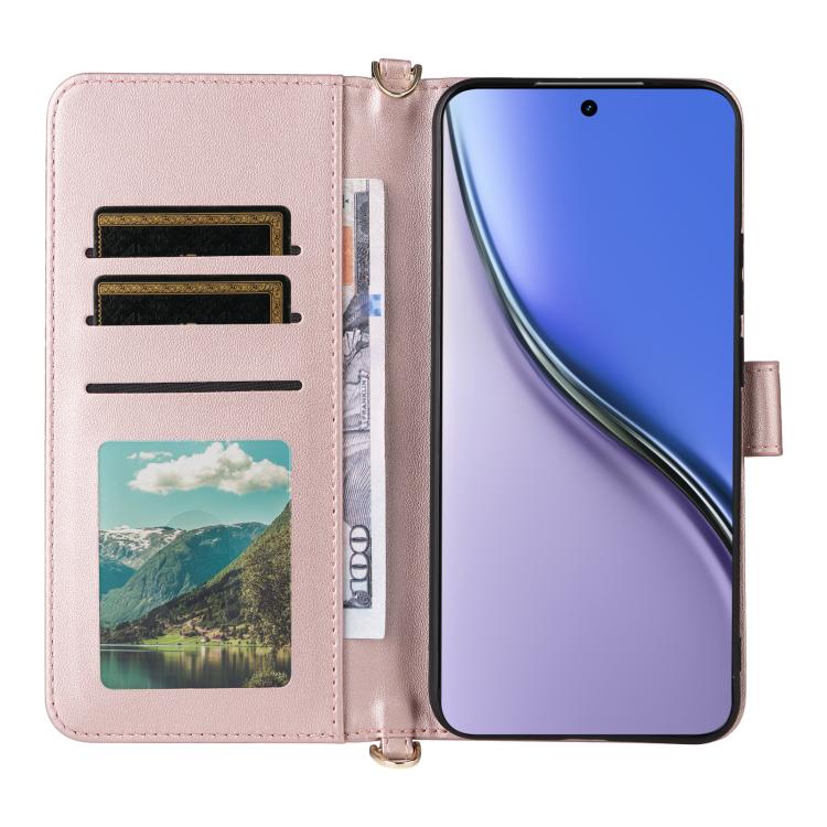 For Realme P3 Ultra 5G Multifunctional 6-Card Slots Leather Phone Case with Wrist Strap