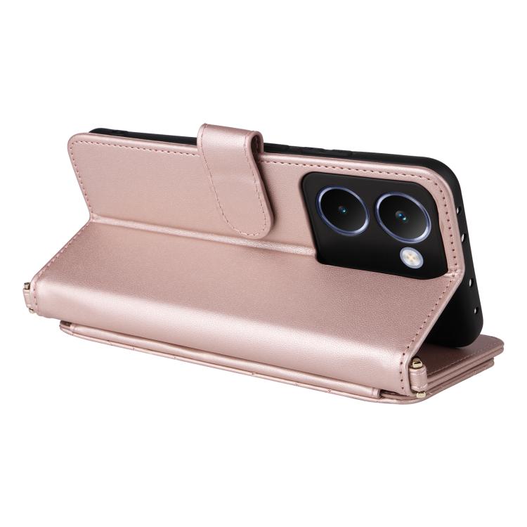 For Realme P3 Ultra 5G Multifunctional 6-Card Slots Leather Phone Case with Wrist Strap