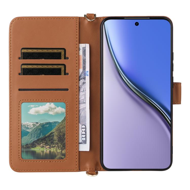 For Realme P3 Ultra 5G Multifunctional 6-Card Slots Leather Phone Case with Wrist Strap