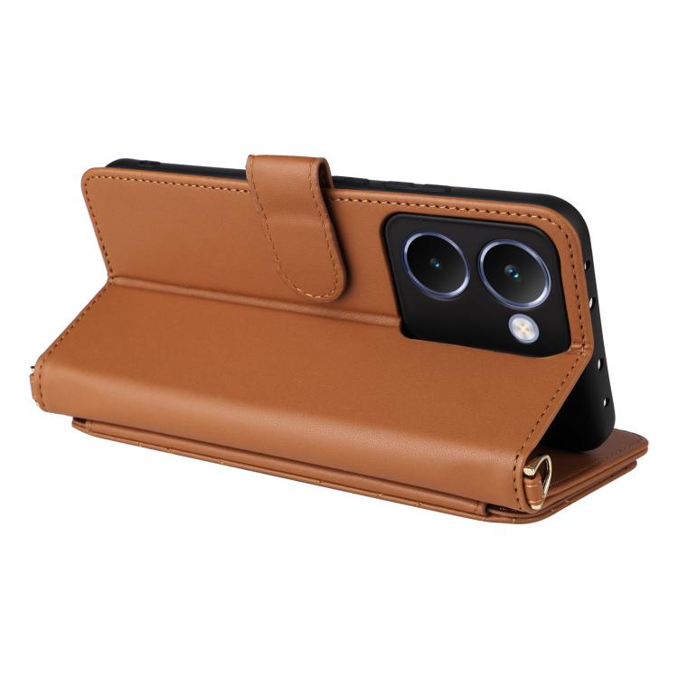 For Realme P3 Ultra 5G Multifunctional 6-Card Slots Leather Phone Case with Wrist Strap