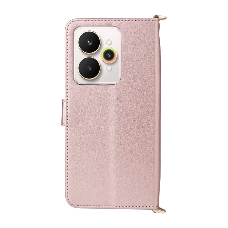 For Realme 15 5G / 15 Pro 5G Multifunctional 6-Card Slots Leather Phone Case with Wrist Strap