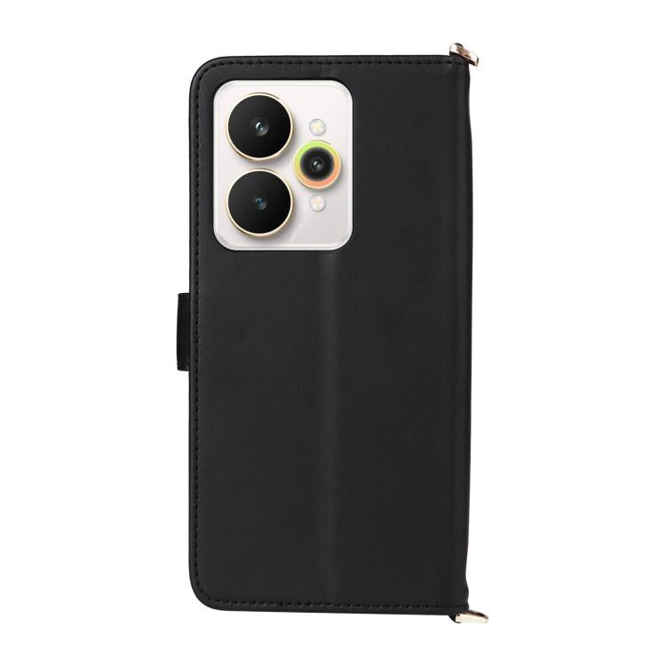 For Realme 15 5G / 15 Pro 5G Multifunctional 6-Card Slots Leather Phone Case with Wrist Strap