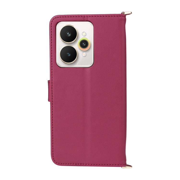 For Realme 15 5G / 15 Pro 5G Multifunctional 6-Card Slots Leather Phone Case with Wrist Strap